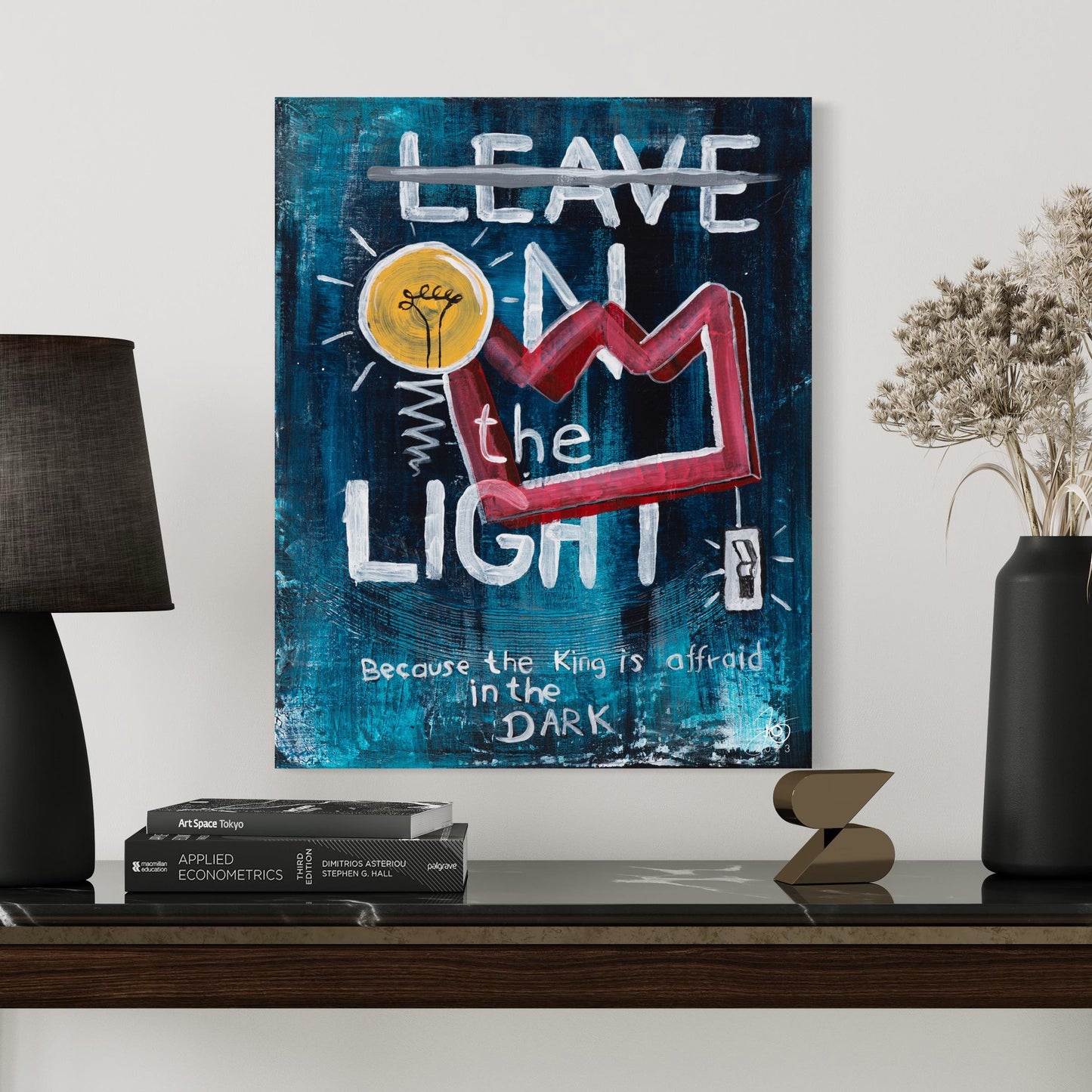 Canvas Print: "Leave on the light"