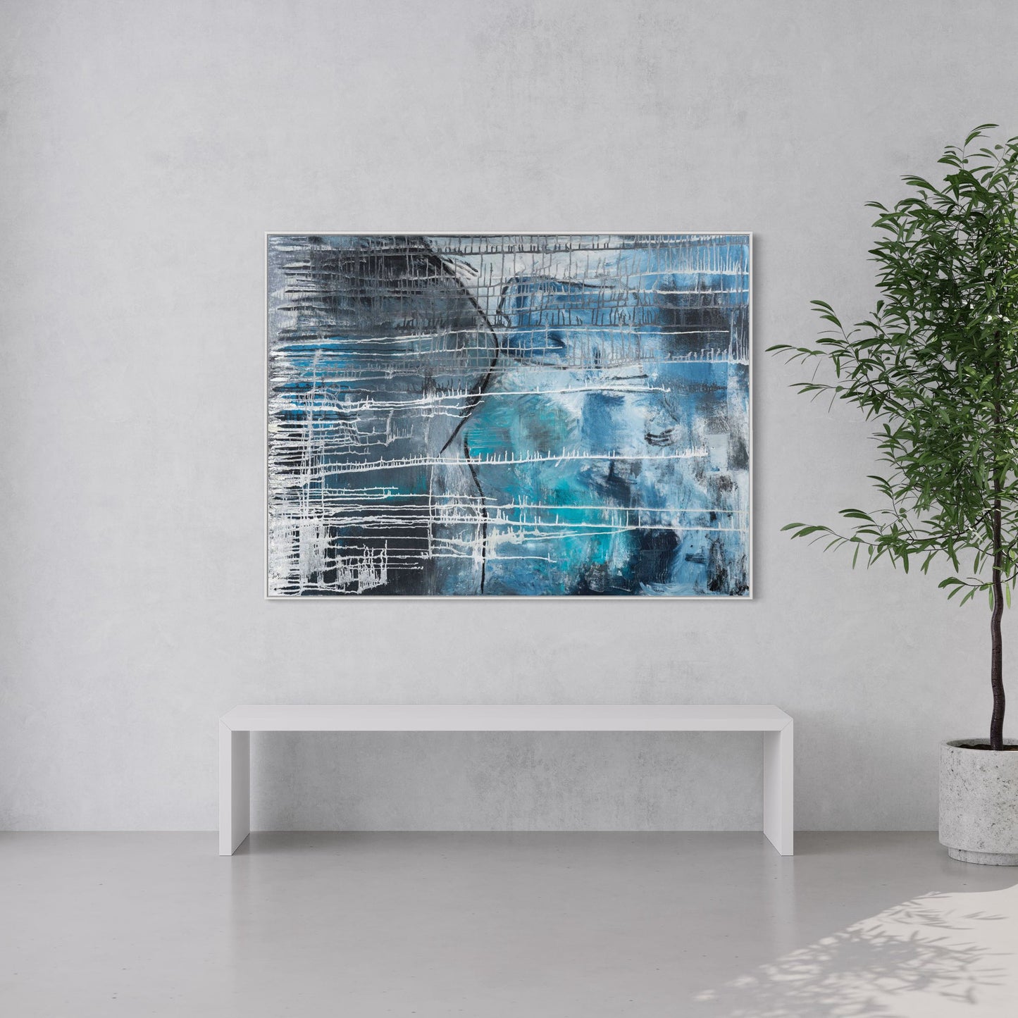 Canvas Print: "Blue Seduction"